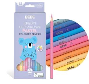 Opakowanie Kredki ołówkowe trójkątne BB Pastel 12 kolorów