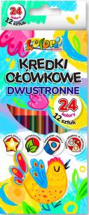 Opakowanie Kredki ołówkowe trójkątne dwustronne Kolori Premium Penmate 12/24 TT8311