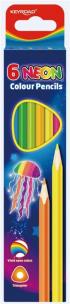 Opakowanie Kredki ołówkowe trójkątne neonowe 6szt