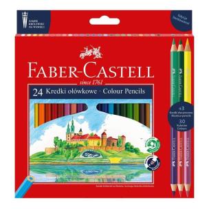 Kredki ołówkowe Wawel 24 kol + 3 FABER CASTELL. Wydawca: Faber Castell. Multiszop.pl Opakowanie Kredki ołówkowe Wawel 24 kol + 3 FABER CASTELL