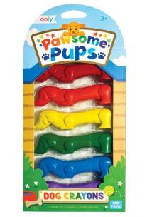 Kredki pieski Pawsome Pups 6szt. Wydawca: ooly. Multiszop.pl Opakowanie Kredki pieski Pawsome Pups 6szt