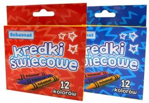 Opakowanie Kredki świecowe 12 kolorów