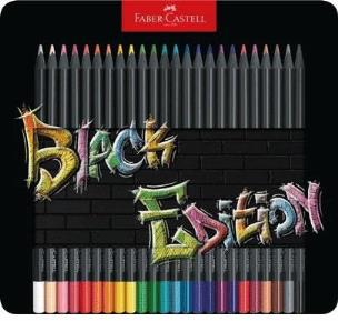 Opakowanie Kredki trójkątne Black Edition 24 kol. op. metal