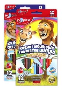 Opakowanie Kredki trójkątne jumbo 12 kolorów