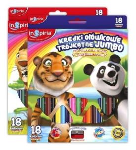 Opakowanie Kredki trójkątne jumbo 18 kolorów