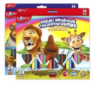 Opakowanie Kredki trójkątne jumbo 24 kolory