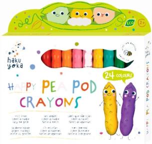 Kredki Uśmiechnięte fasolki 24 kolory. Wydawca: AVENIR. Multiszop.pl Opakowanie Kredki Uśmiechnięte fasolki 24 kolory