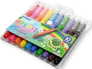 Opakowanie Kredki wykręcane 10 kolorów