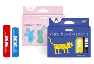 Opakowanie Kredki żelowe w sztyfcie 10g 6 kolorów BB Kids