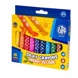 Opakowanie Kredki żelowe wykręcane 10kol Silky ASTRA