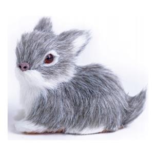 Opakowanie Króliczek dekoracyjny Deco szary 5,5 cm