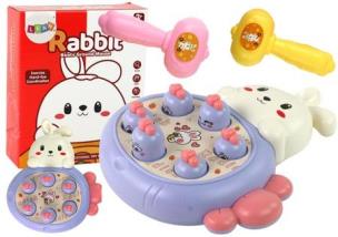 Królik do zbijania marchewki Whac-A-Mole fiolet. Wydawca: Leantoys. Multiszop.pl Opakowanie Królik do zbijania marchewki Whac-A-Mole fiolet