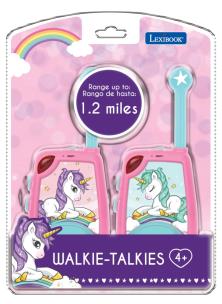 Krótkofalowki Walkie-talkie Jednorożec z funkcją alfabetu Morse'aTW25UNI. Wydawca: Lexibook. Multiszop.pl Opakowanie Krótkofalowki Walkie-talkie Jednorożec z funkcją alfabetu Morse'aTW25UNI