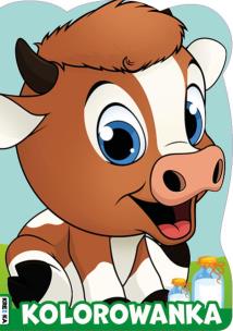 Okładka książki Krówka. Zwierzątka z wykrojnikiem