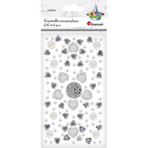 Opakowanie Kryształki samoprzylepne 118szt mix