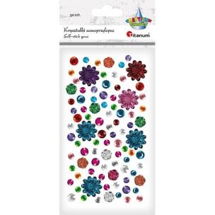 Opakowanie Kryształki samoprzylepne 90szt mix