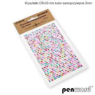 Opakowanie Kryształki samoprzylepne CR-03 mix kolor 3mm