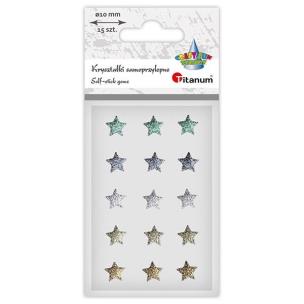 Opakowanie Kryształki samoprzylepne gwiazdki 10x10mm 15szt