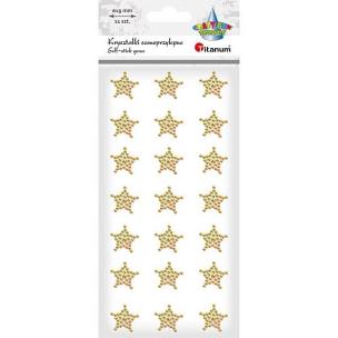Opakowanie Kryształki samoprzylepne gwiazdki 19x19mm 21szt