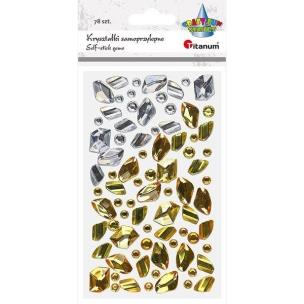Opakowanie Kryształki samoprzylepne kamyki mix 79szt