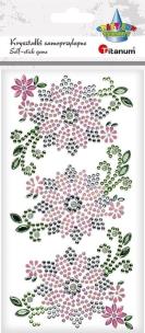 Opakowanie Kryształki samoprzylepne Kwiaty 5szt