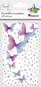Opakowanie Kryształki samoprzylepne Motyle i dżety 117szt