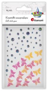Opakowanie Kryształki samoprzylepne Motyle i dżety 64szt