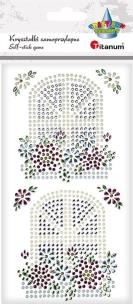 Opakowanie Kryształki samoprzylepne Okna z kwiatami 2szt