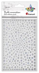 Opakowanie Kryształki samoprzylepne Okrągłe srebrne 325szt