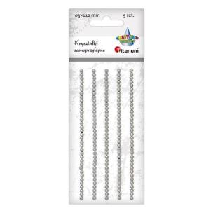 Opakowanie Kryształki samoprzylepne perełki białe 35szt