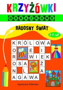 Okładka książki Krzyżówki obrazkowe Radosny świat