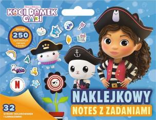 Okładka książki Ks08441 Koci Domek Gabi. Naklejkowy notes z zadaniami / Universal Gabby's Dollhouse