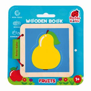 Opakowanie Książeczka drewniana edukacyjna Owoce