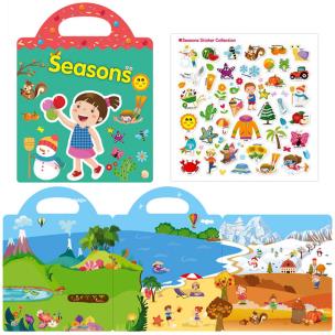 Opakowanie Książeczka z naklejkami - cztery pory roku