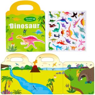 Opakowanie Książeczka z naklejkami - dinozaury