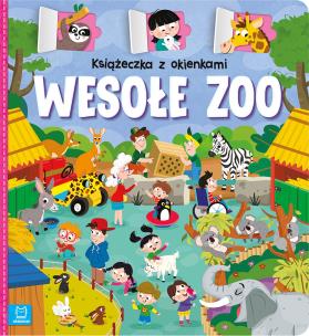 Książeczka z okienkami. Wesołe zoo. Autor: Bator Agnieszka. Multiszop.pl Okładka książki Książeczka z okienkami. Wesołe zoo