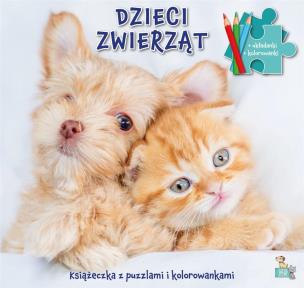 Okładka książki Książeczki z puzzlami Dzieci zwierząt