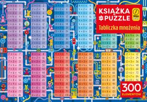 Okładka książki Książka i puzzle. Tabliczka mnożenia 300el