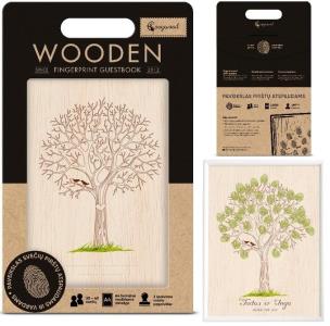 Opakowanie Księga gości na odciski palców Ślub Drzewo życia