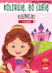 Okładka książki Księżniczki. Koloruję, bo lubię