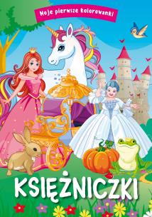 Okładka książki Księżniczki. Moje pierwsze kolorowanki