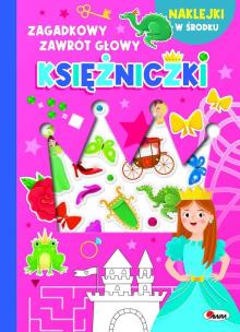 Okładka książki Księżniczki - wypukłe naklejki. Zagadkowy zawrót głowy
