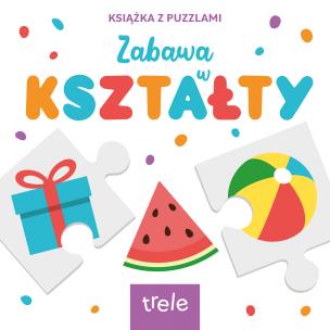 Kształty. Książka z puzzlami. Autor: Opracowanie zbiorowe. Multiszop.pl Okładka książki Kształty. Książka z puzzlami