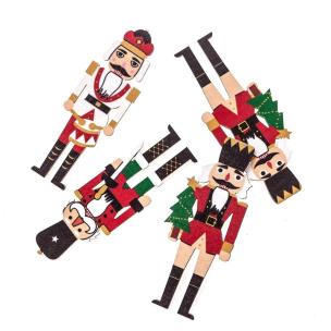 Kształty z drewna - dziadek do orzechów 4szt. Wydawca: Dalprint. Multiszop.pl Opakowanie Kształty z drewna - dziadek do orzechów 4szt