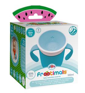 Kubek Frootimals dla małego dziecka melany melephant. Wydawca: Kids Euroswan. Multiszop.pl Opakowanie Kubek Frootimals dla małego dziecka melany melephant