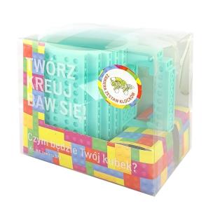 Opakowanie Kubek klockowy niebieski