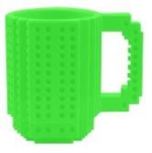 Opakowanie Kubek klockowy zielony