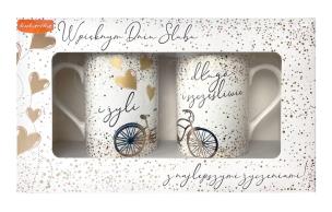 Opakowanie Kubek komplet Q Ślub Żyli długo i szczęśliwie...