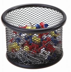 Opakowanie Kubek na spinacze okrągły średni czarny