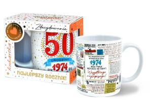 Opakowanie Kubek Premium Q Urodziny 50 (roczniki)